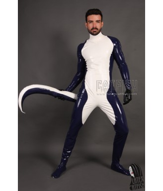 Men's Inflatable Tail Costume Catsuit