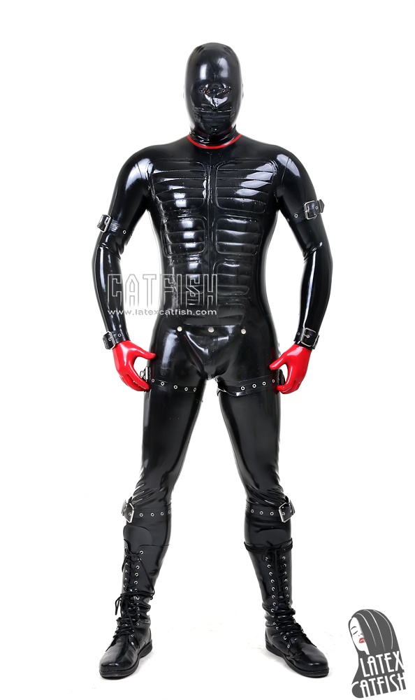 Men S Protector Padded Latex Catsuit With Codpiece